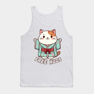 Free hugs Neko Kimono cat Tank Top